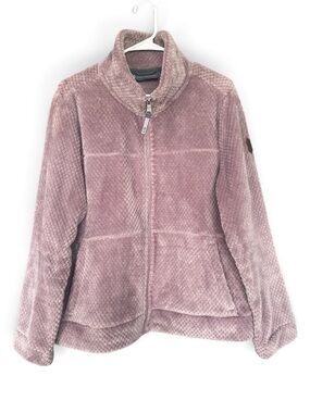 Free Country Women’s XL Plush Zip-Up Jacket in light purple